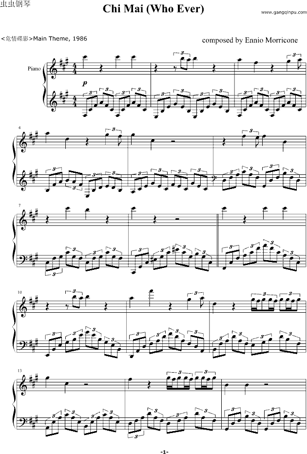 Chi Mai - Ennio Morricone