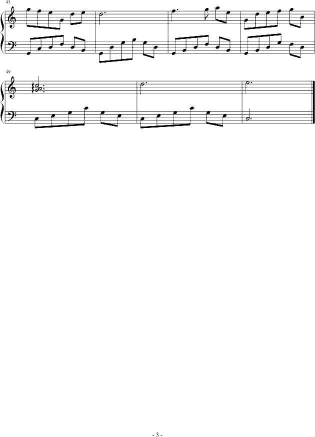 C大调小曲