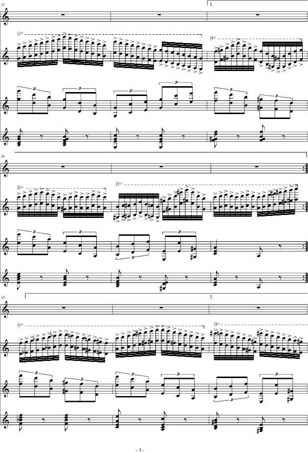 my Edition of Paganinis theme