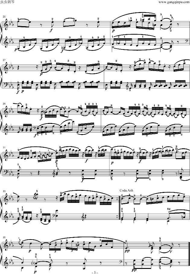 莫扎特第四钢琴奏鸣曲(K.282)