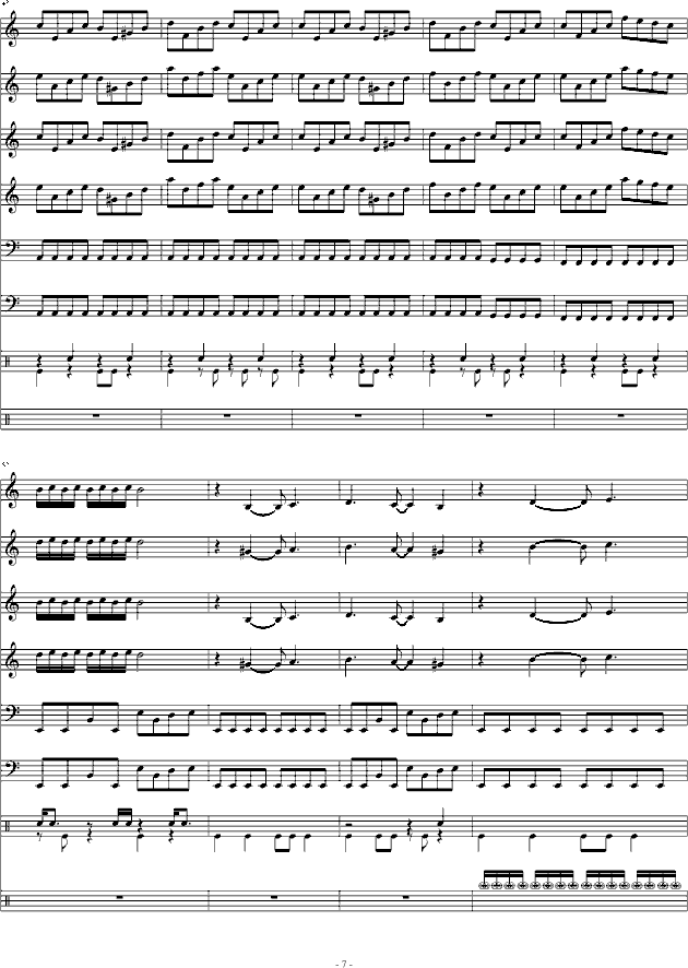重装机兵BOSS曲（总谱）