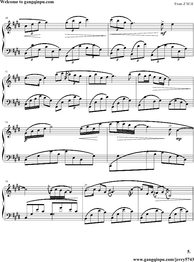 夜曲Op7.6（中西式）