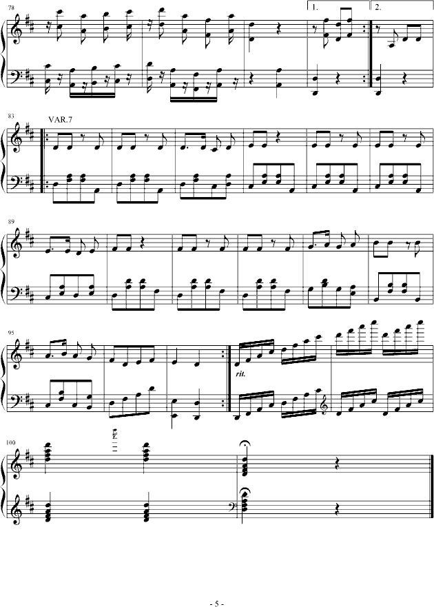 根据如果你高兴就拍拍手吧创作的7首变奏曲