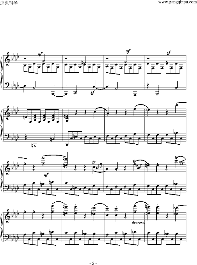 f小调奏鸣曲第一乐章Op.2 No.1