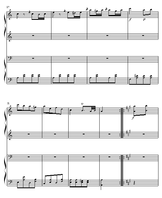 土耳其进行曲四手联弹