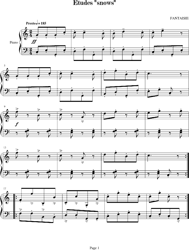 雪花练习曲