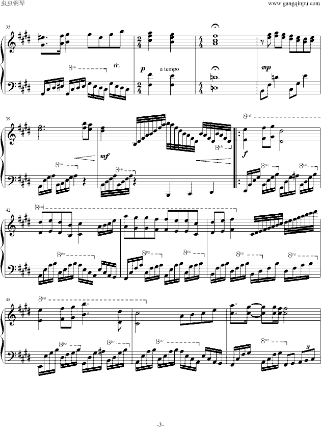 FF9钢琴原版Melody of Life（生命的弦律）