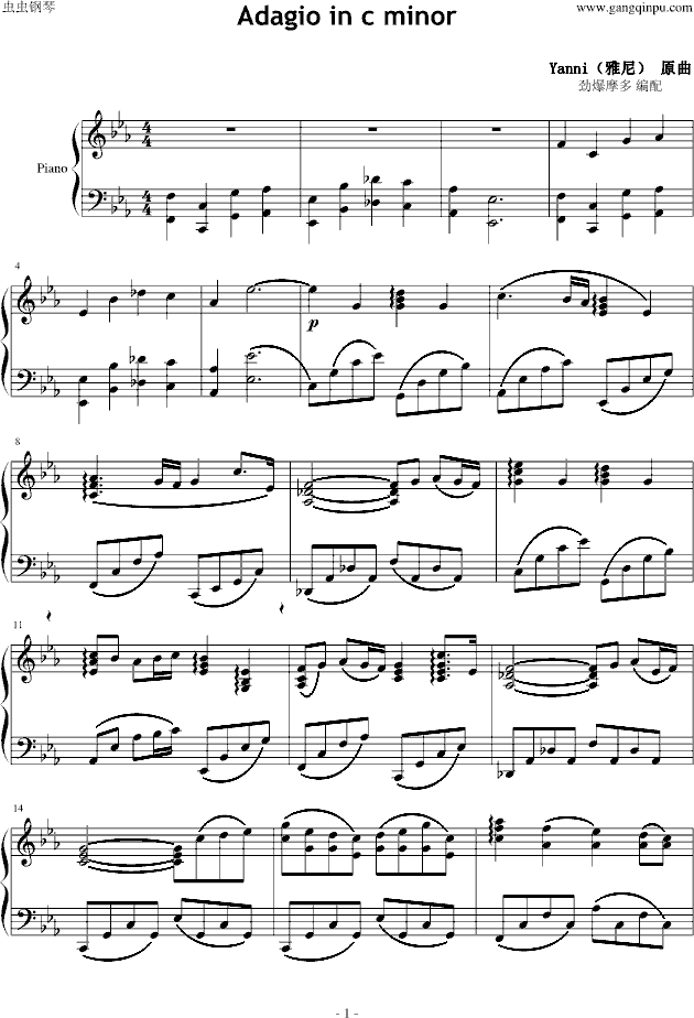 Adagio in c minor