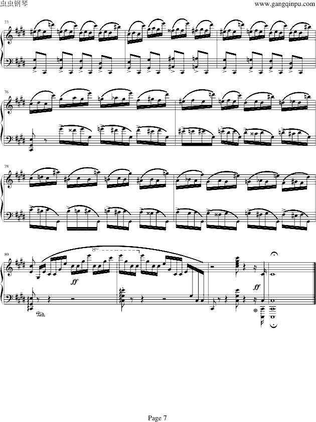 肖邦练习曲op10.4