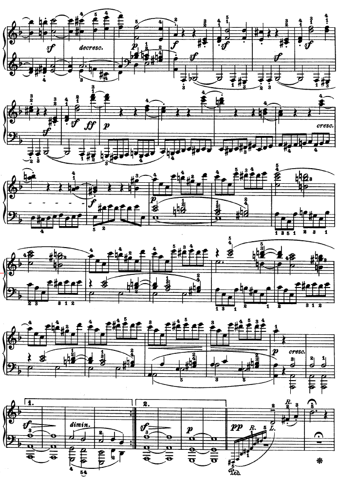 暴风雨-d小调第十七钢琴奏鸣曲 - Op.31—2