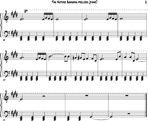 the nature seasons prelude (piano)
