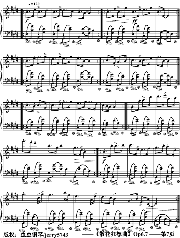 散花狂想曲Op6.7