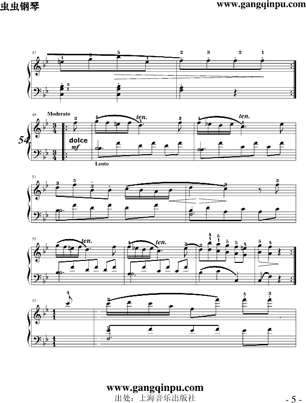 练习曲给初学者51至54