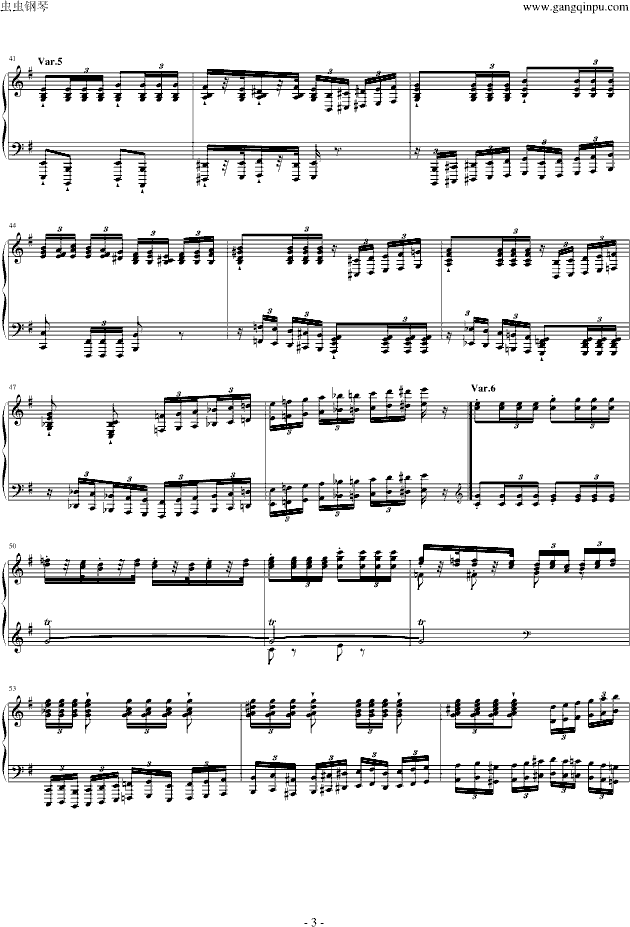 阿尔坎Op.39 No.12 变奏曲