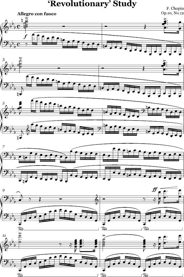 革命练习曲Op.10, No.12