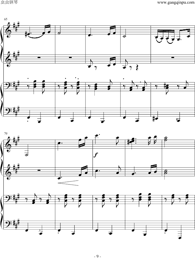 匈牙利舞曲第5号四手联弹
