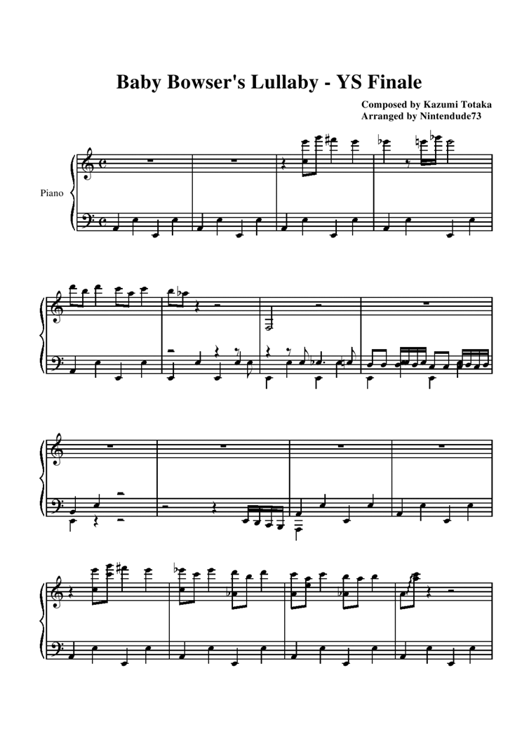 Baby Bowser Lullaby