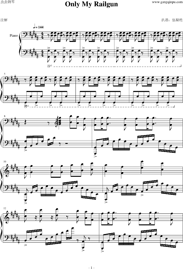 OnlyMyRailgun (TV size)