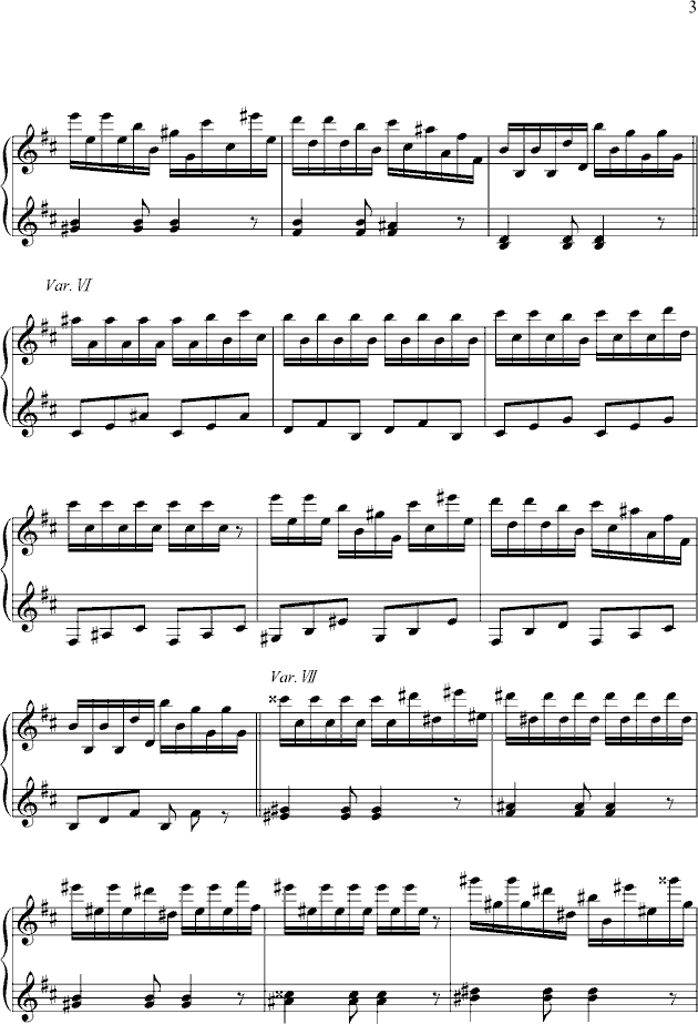 b小调变奏曲