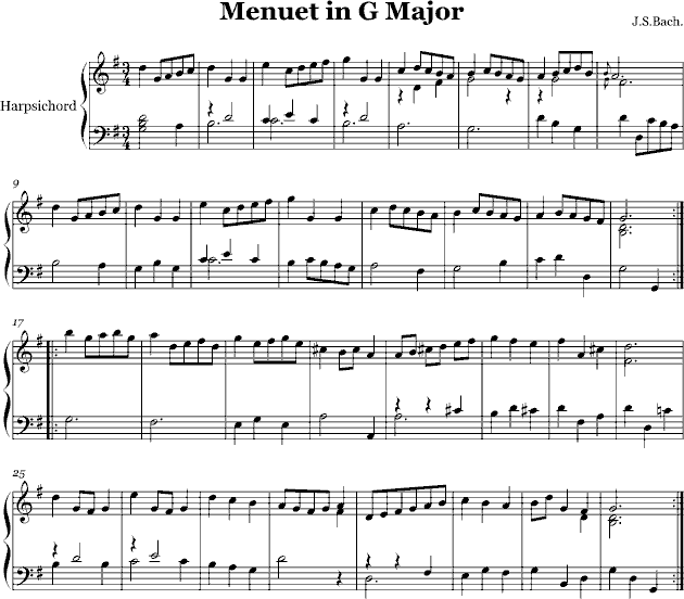 精心制作：[原版]G大调小步舞曲