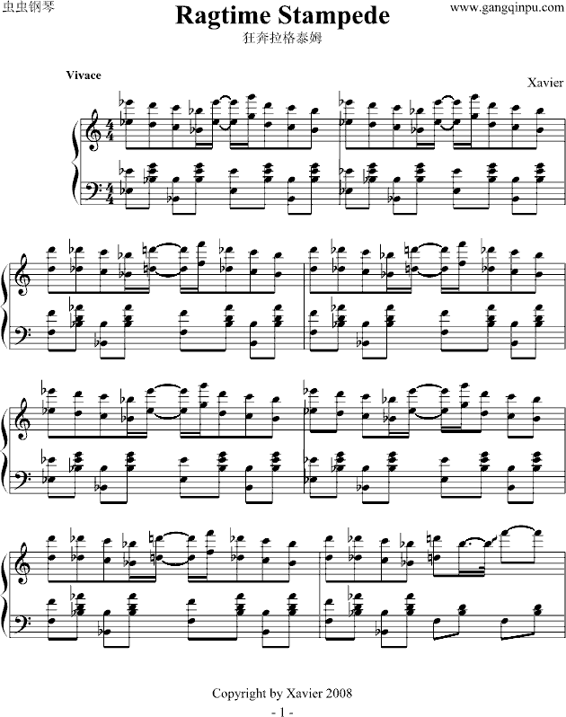 狂奔拉格泰姆(Ragtime Stapede)