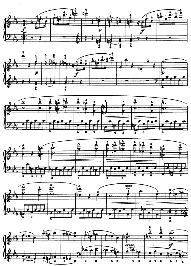 C小调第五钢琴奏鸣曲 - Op. 10—1