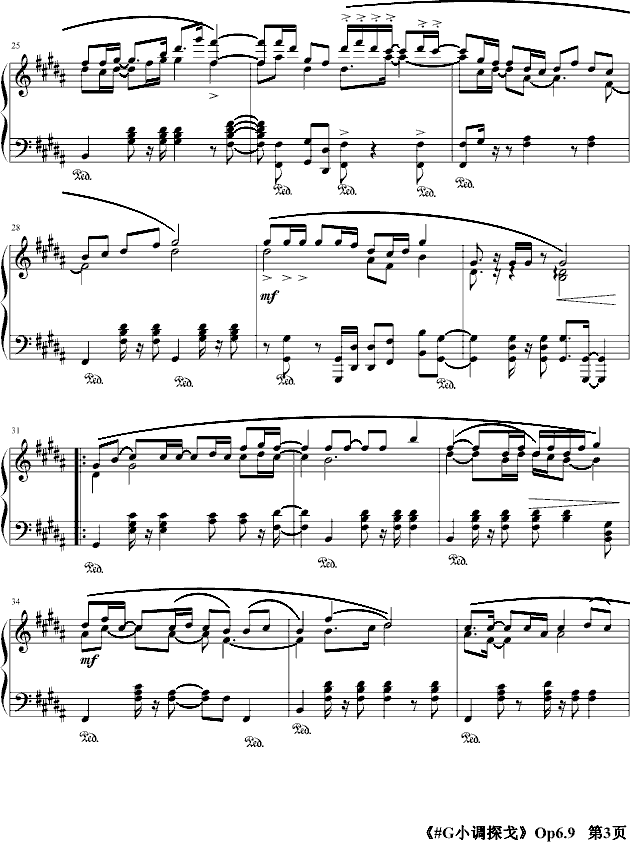 #G大调探戈Op6.9(The style of Chinese)
