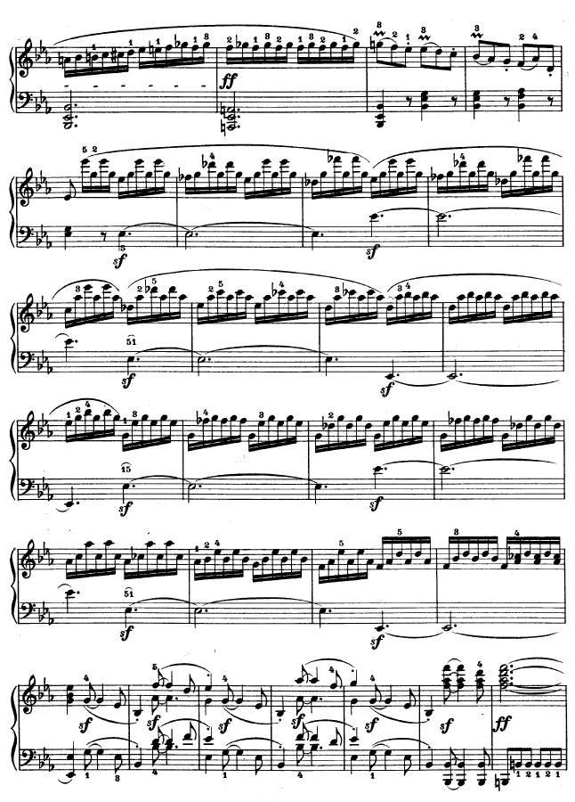 降E大调第四钢琴奏鸣曲-Op.7