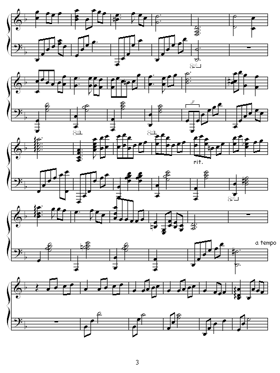 钢琴组曲月