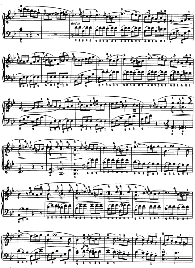 第十九钢琴奏鸣曲-（Op.49 No.1）