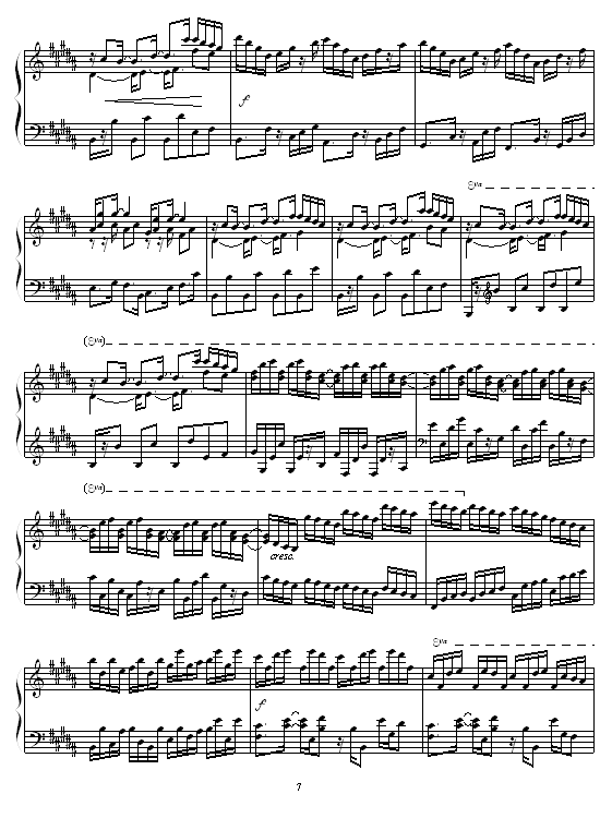 Etude in B Major