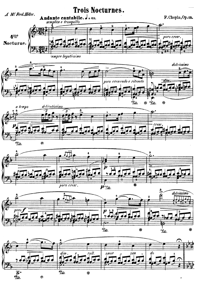 F大调夜曲作品15号 - Nocturne Op.15 No.1