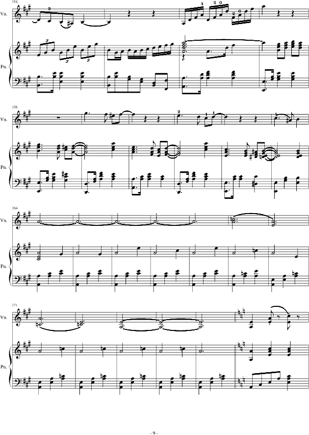H14-A小调舞曲（For Piano And Violin）