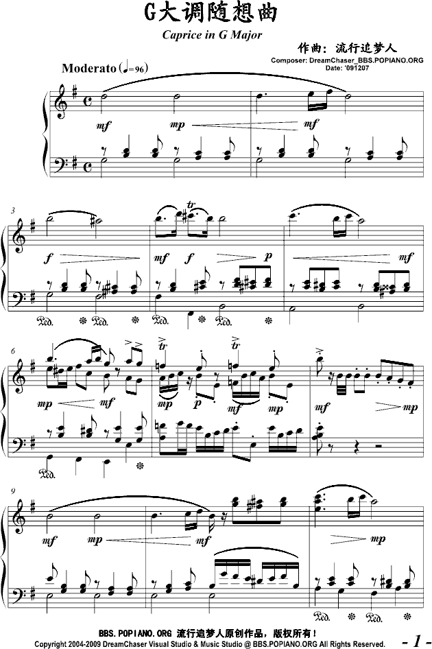 Caprice in G major