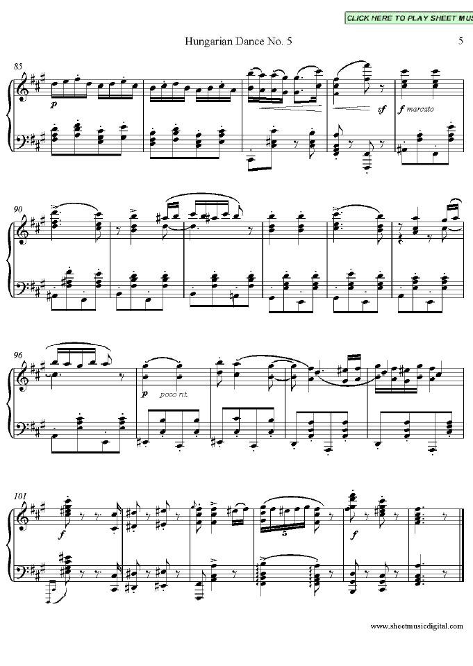 Hungarian Dance no.5