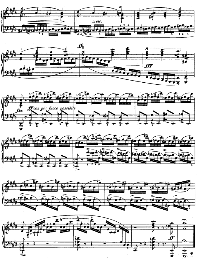 练习曲OP.10 - No4
