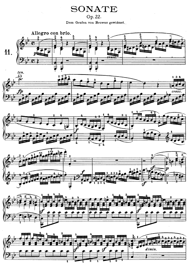 第十一钢琴奏鸣曲-op.22