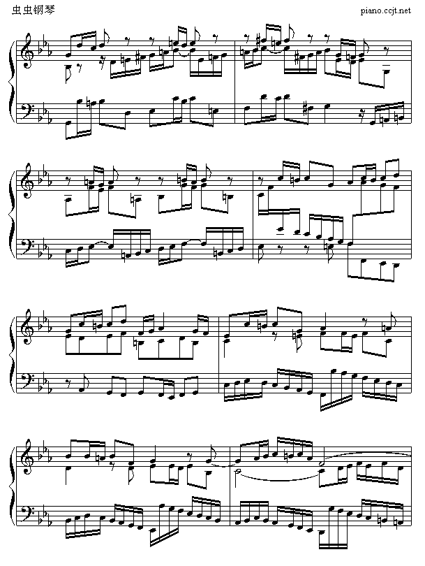 c小调赋格