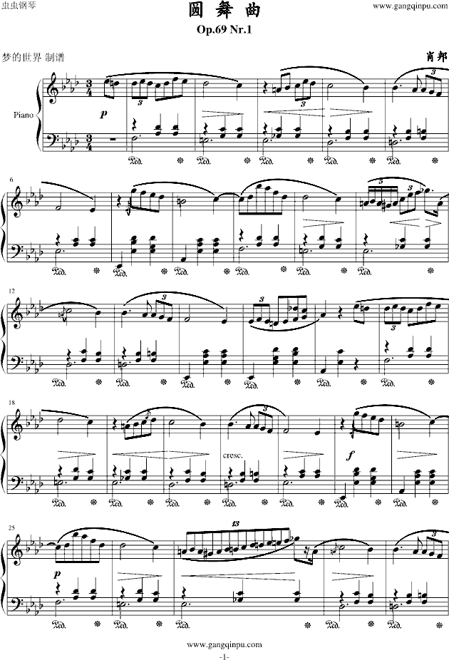 第九号圆舞曲Op69-Nr1
