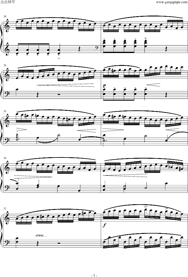 莫扎特Sonata K.310_（动画）琴之森版