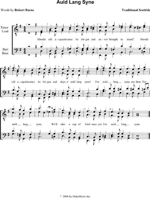 Auld Lang Syne