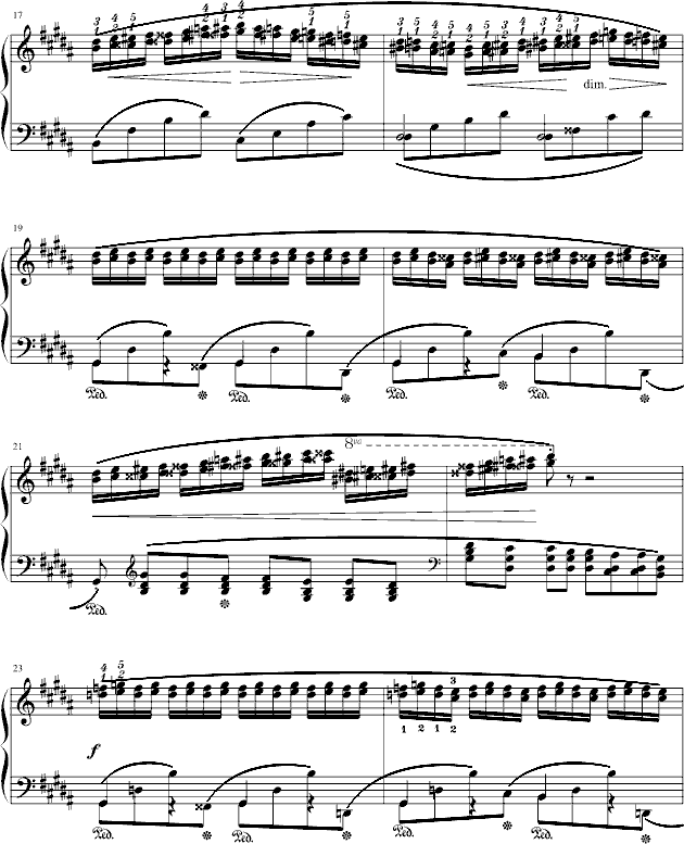 肖邦三度练习曲(op.25 no.6)