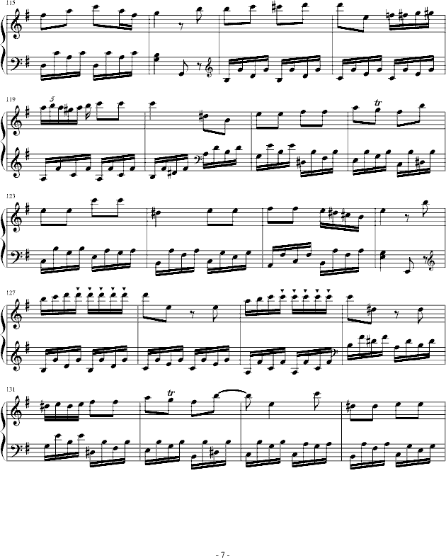 海顿钢琴奏鸣曲34-（终乐章）
