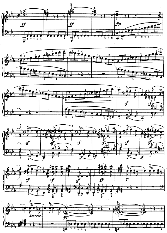 降E大调第四钢琴奏鸣曲-Op.7