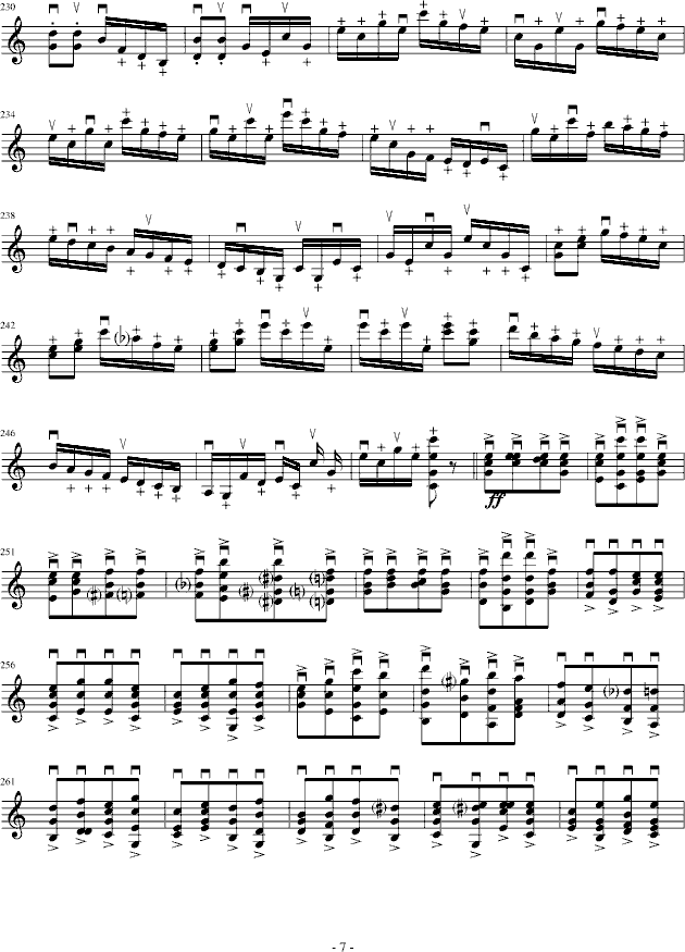 莫扎特主题炫技变奏曲（小提琴版）