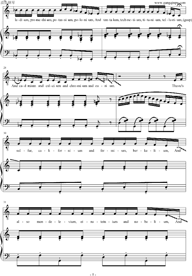 The Element Song （元素周期表之歌）