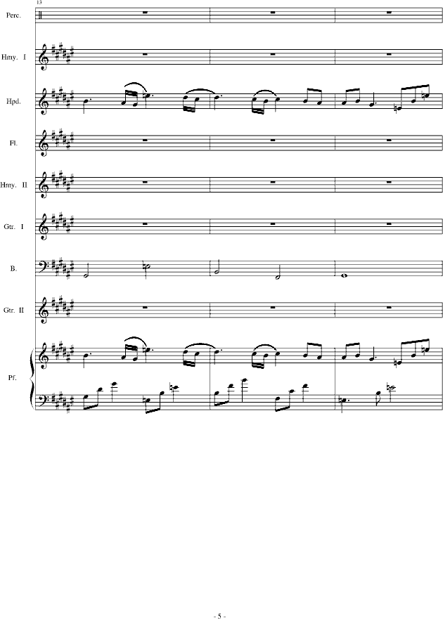 修改版  the dawn 亡灵序曲 总谱