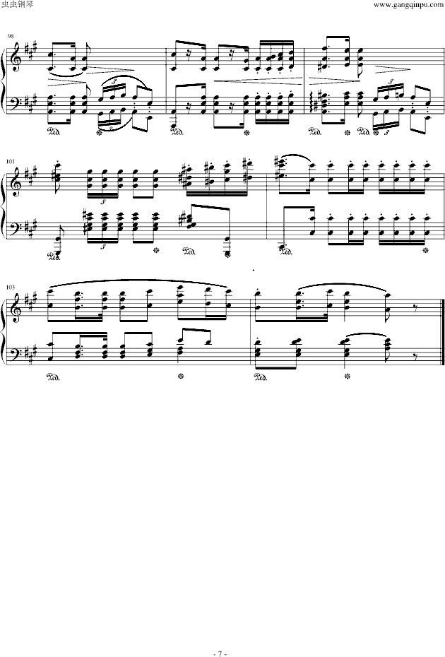 波兰军队舞曲-Op.40 No.1