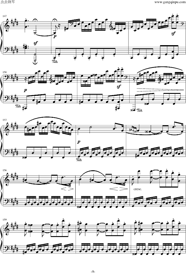 月光奏鸣曲（1，2，3乐章）