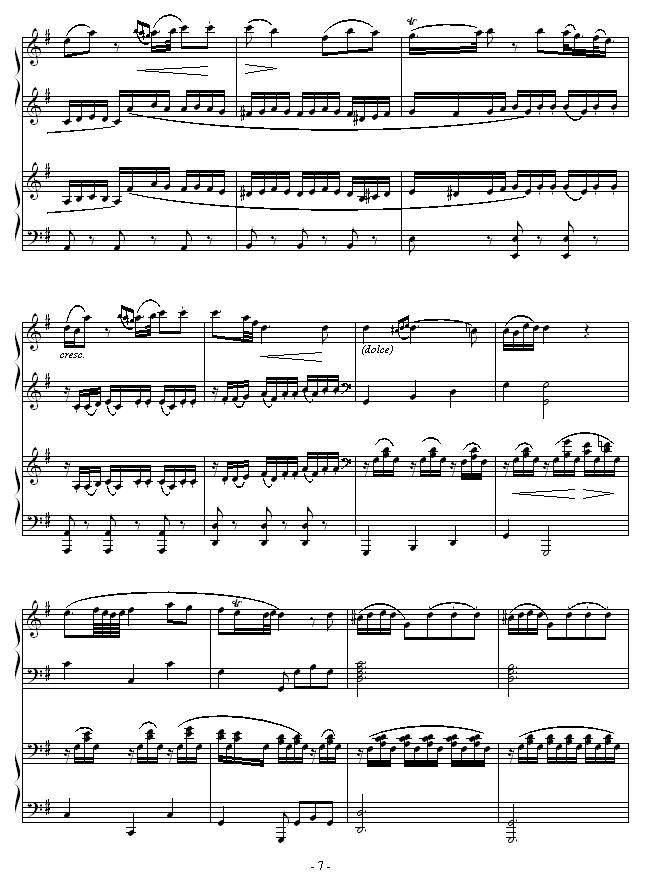 D大调双钢琴奏鸣曲第二乐章